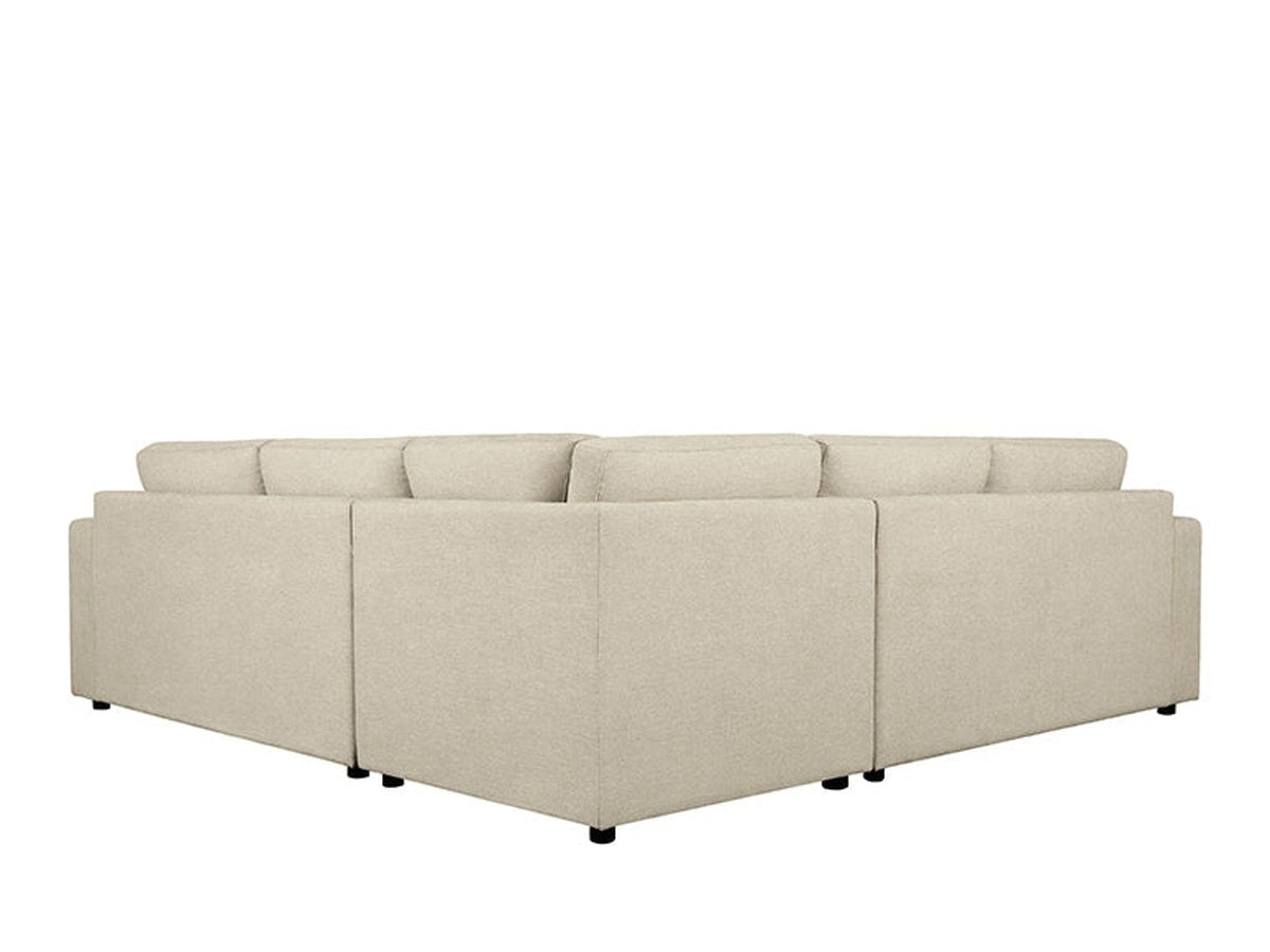 Elliot Fabric Sectional - Beige - Abbyson - Living Room