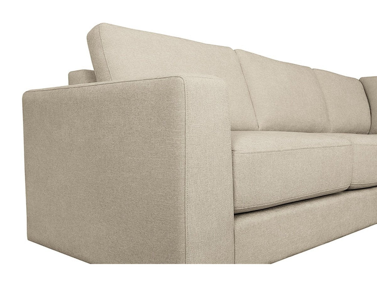 Elliot Fabric Sectional - Beige - Abbyson - Living Room