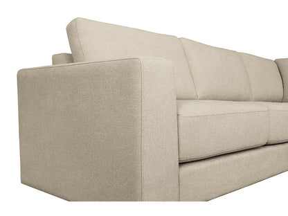 Elliot Fabric Sectional - Beige - Abbyson - Living Room