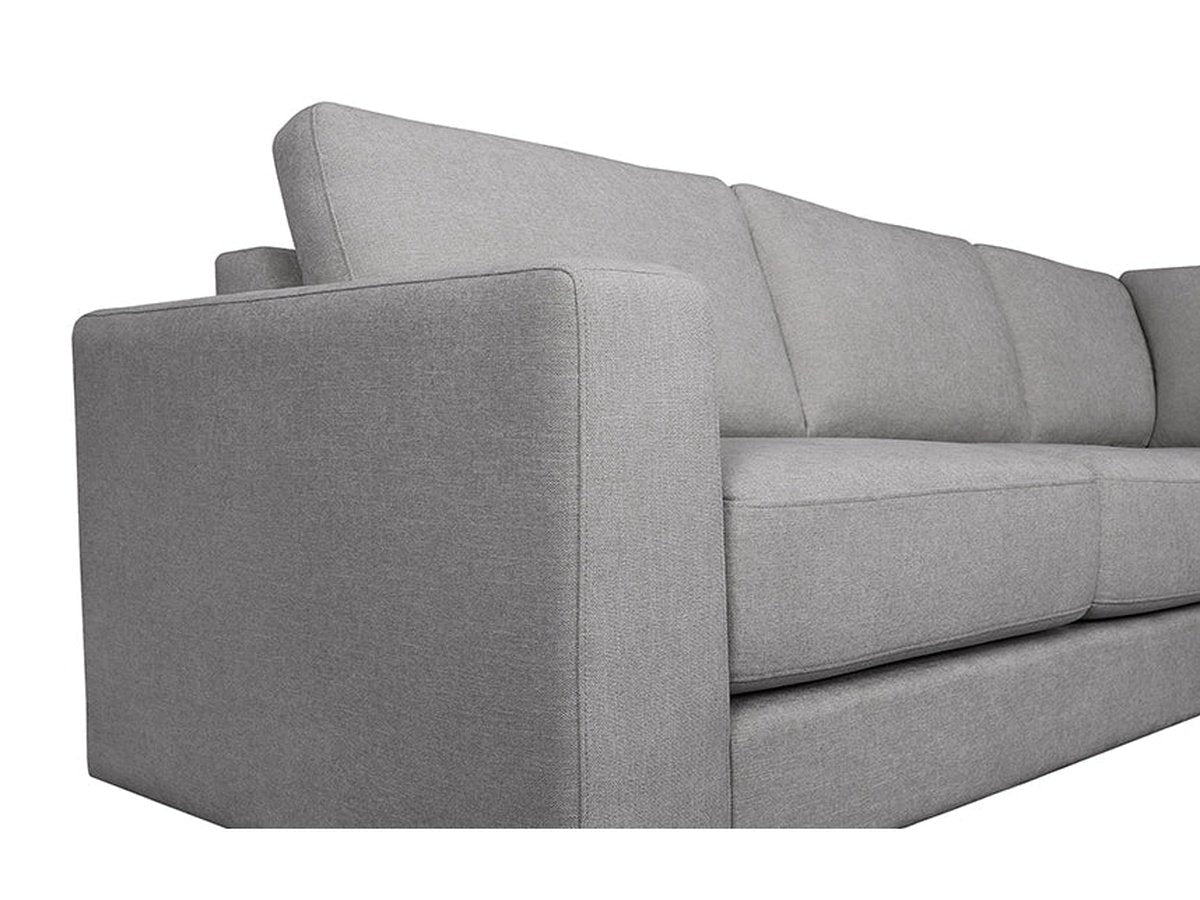 Elliot Fabric Sectional - Light Gray - Abbyson - Living Room