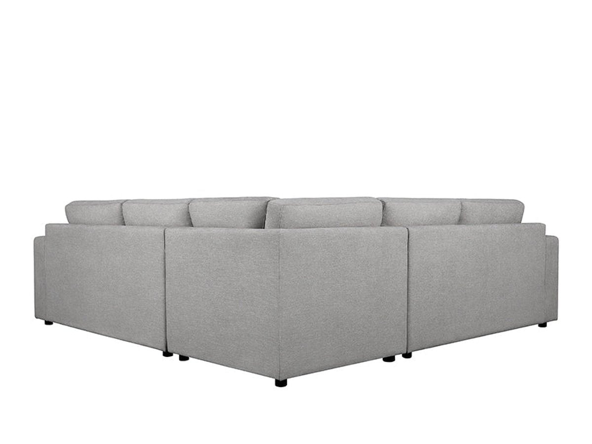Elliot Fabric Sectional - Light Gray - Abbyson - Living Room