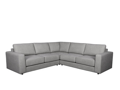 Elliot Fabric Sectional - Light Gray - Abbyson - Living Room