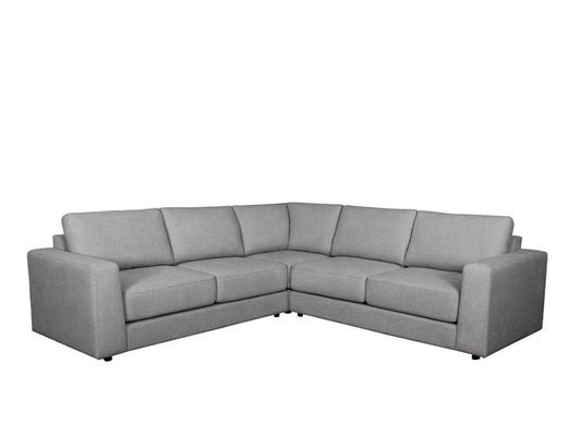 Elliot Fabric Sectional - Light Gray - Abbyson - Living Room