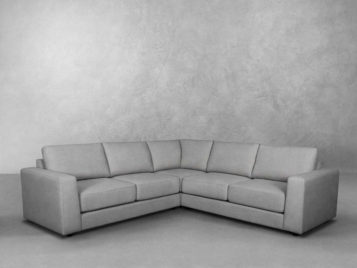 Elliot Fabric Sectional - Light Gray - Abbyson - Living Room