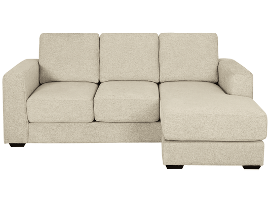 Elliot Fabric Sofa Chaise Sectional - Beige - Abbyson - Living Room