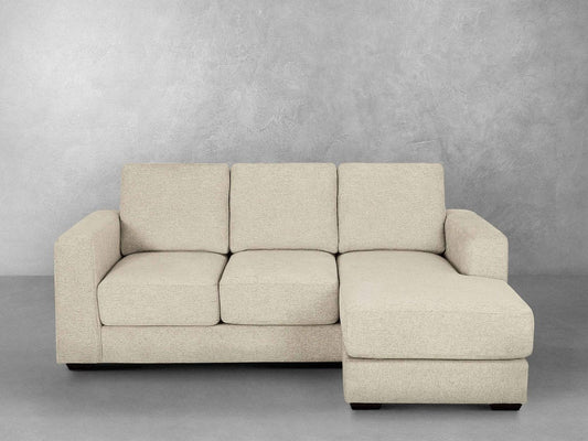 Elliot Fabric Sofa Chaise Sectional - Beige - Abbyson - Living Room