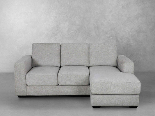 Elliot Fabric Sofa Chaise Sectional - Light Gray - Abbyson - Living Room