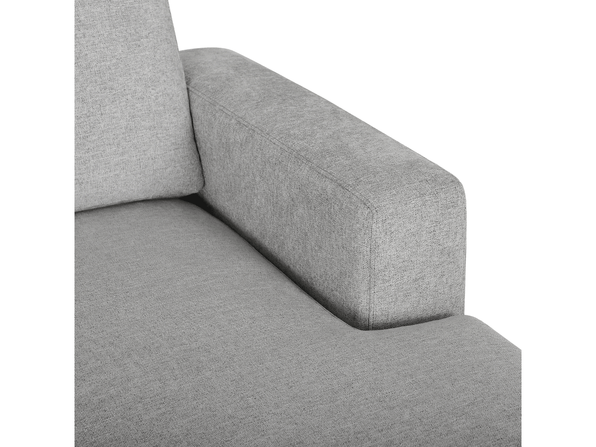 Elliot Fabric Sofa Chaise Sectional - Light Gray - Abbyson - Living Room