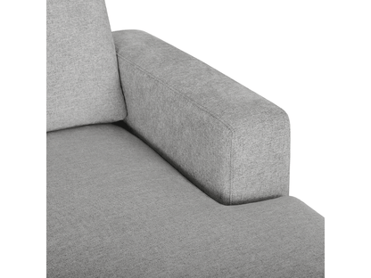 Elliot Fabric Sofa Chaise Sectional - Light Gray - Abbyson - Living Room