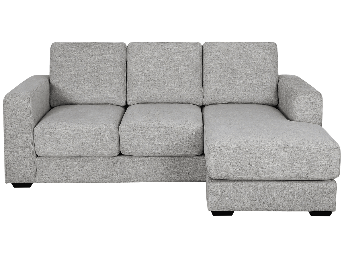 Elliot Fabric Sofa Chaise Sectional - Light Gray - Abbyson - Living Room