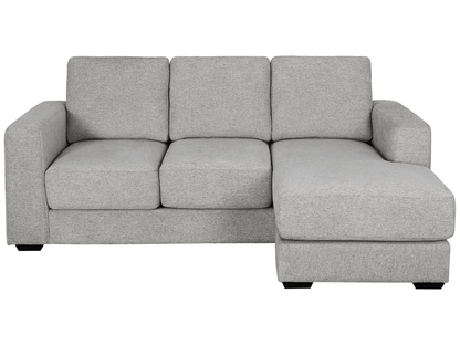 Elliot Fabric Sofa Chaise Sectional - Light Gray - Abbyson - Living Room