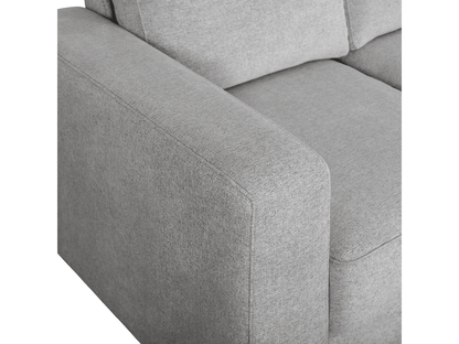Elliot Fabric Sofa Chaise Sectional - Light Gray - Abbyson - Living Room