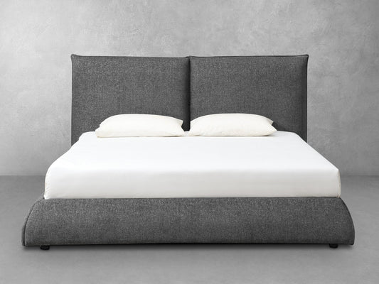 Elsen Upholstered Bed - Charcoal - King - Abbyson - Bedroom