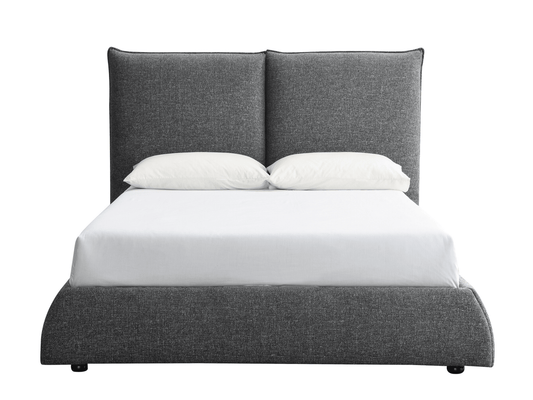 Elsen Upholstered Bed - Charcoal - King - Abbyson - Bedroom