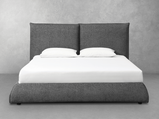 Elsen Upholstered Bed - Charcoal - Queen - Abbyson - Bedroom