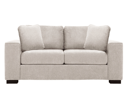 Emmeline Fabric Loveseat - Light Gray - Abbyson - Living Room