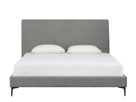 Evella Upholstered Bed - Gray - King - Abbyson - Bedroom