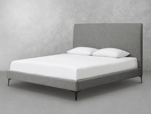 Evella Upholstered Bed - Gray - King - Abbyson - Bedroom