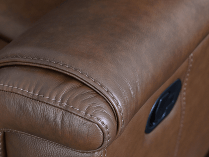 Gilmore Leather Manual Recliner - Abbyson - Living Room