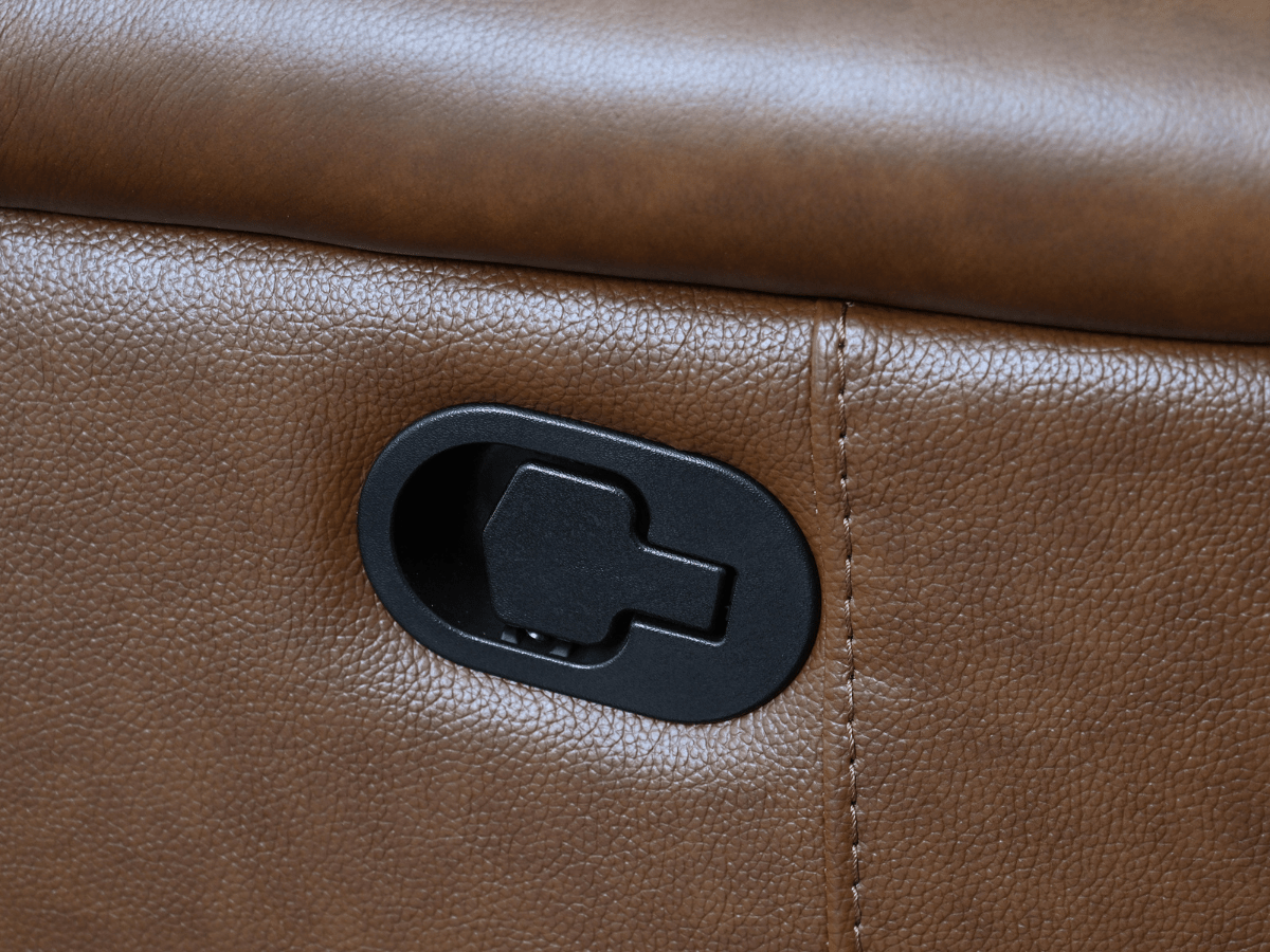 Gilmore Leather Manual Recliner - Abbyson - Living Room