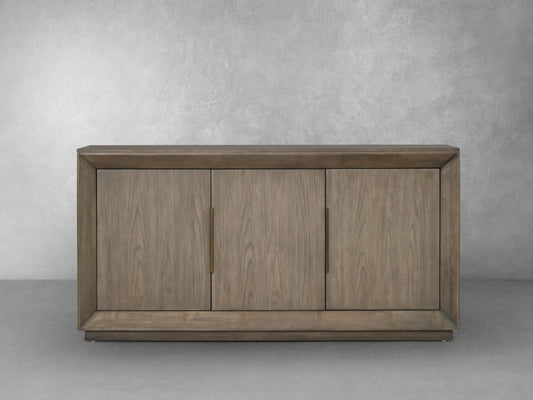 Goodwin 70in. Multi-Use Oak Console, Gray - Abbyson - Living Room