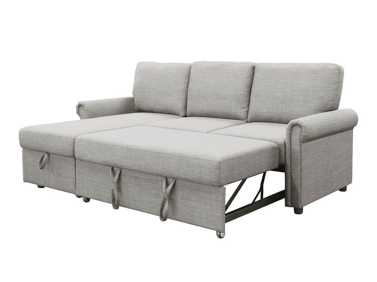 Hamilton Storage Sofa Bed Reversible Sectional - Gray - Abbyson - Living Room