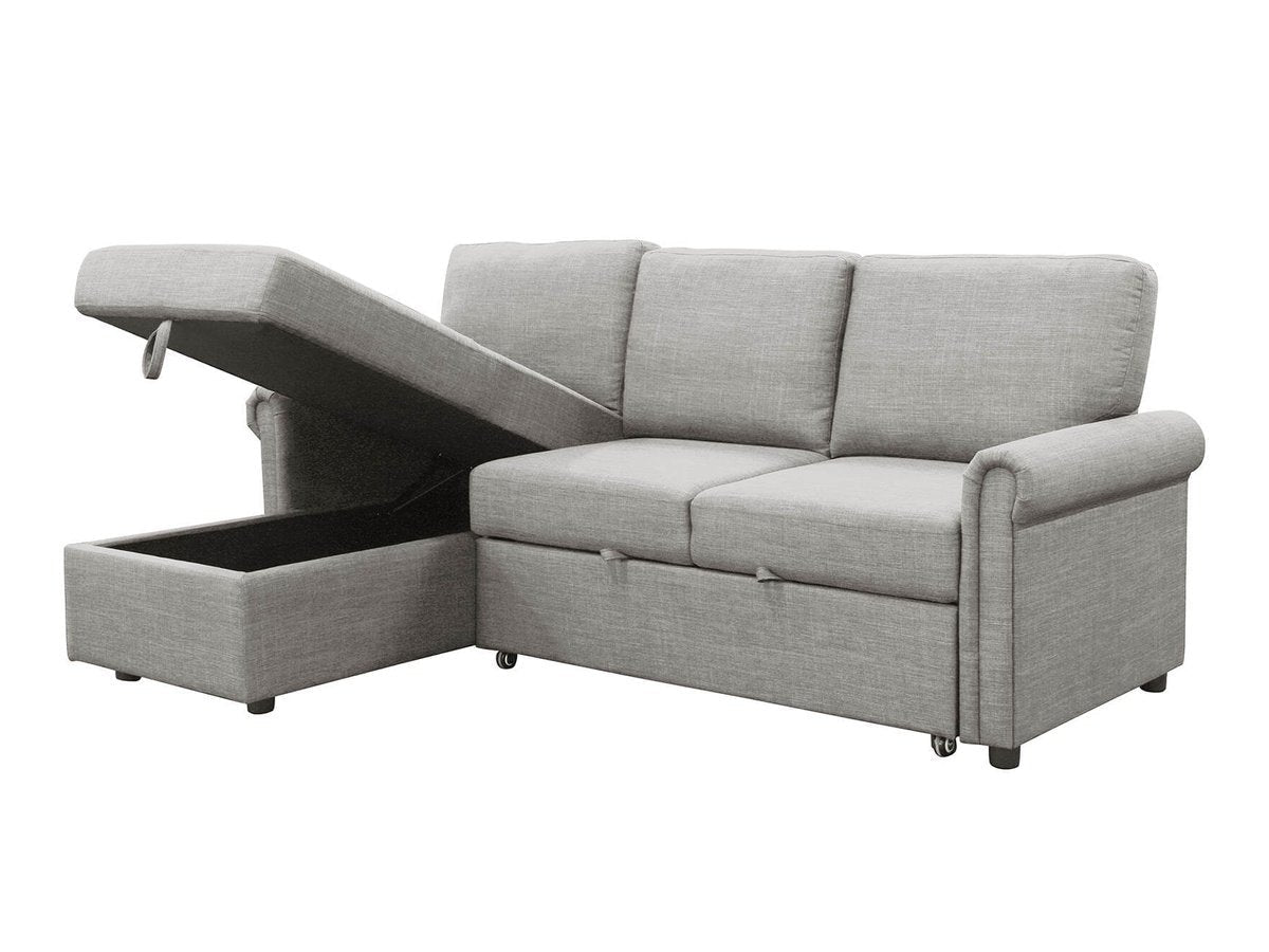 Hamilton Storage Sofa Bed Reversible Sectional - Gray - Abbyson - Living Room