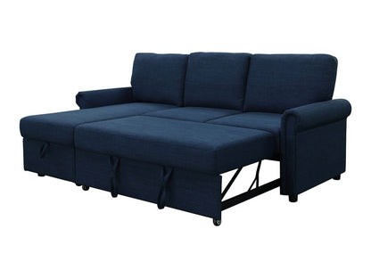 Hamilton Storage Sofa Bed Reversible Sectional - Navy - Abbyson - Living Room