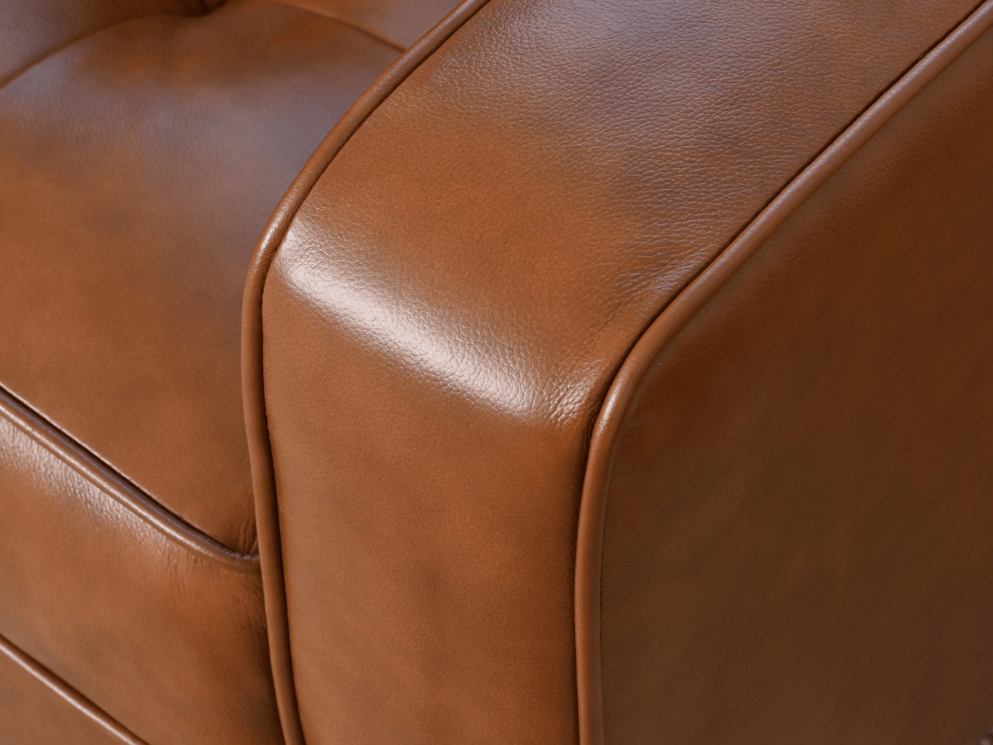 Holloway Mid-Century Leather Sofa - Abbyson - Living Room