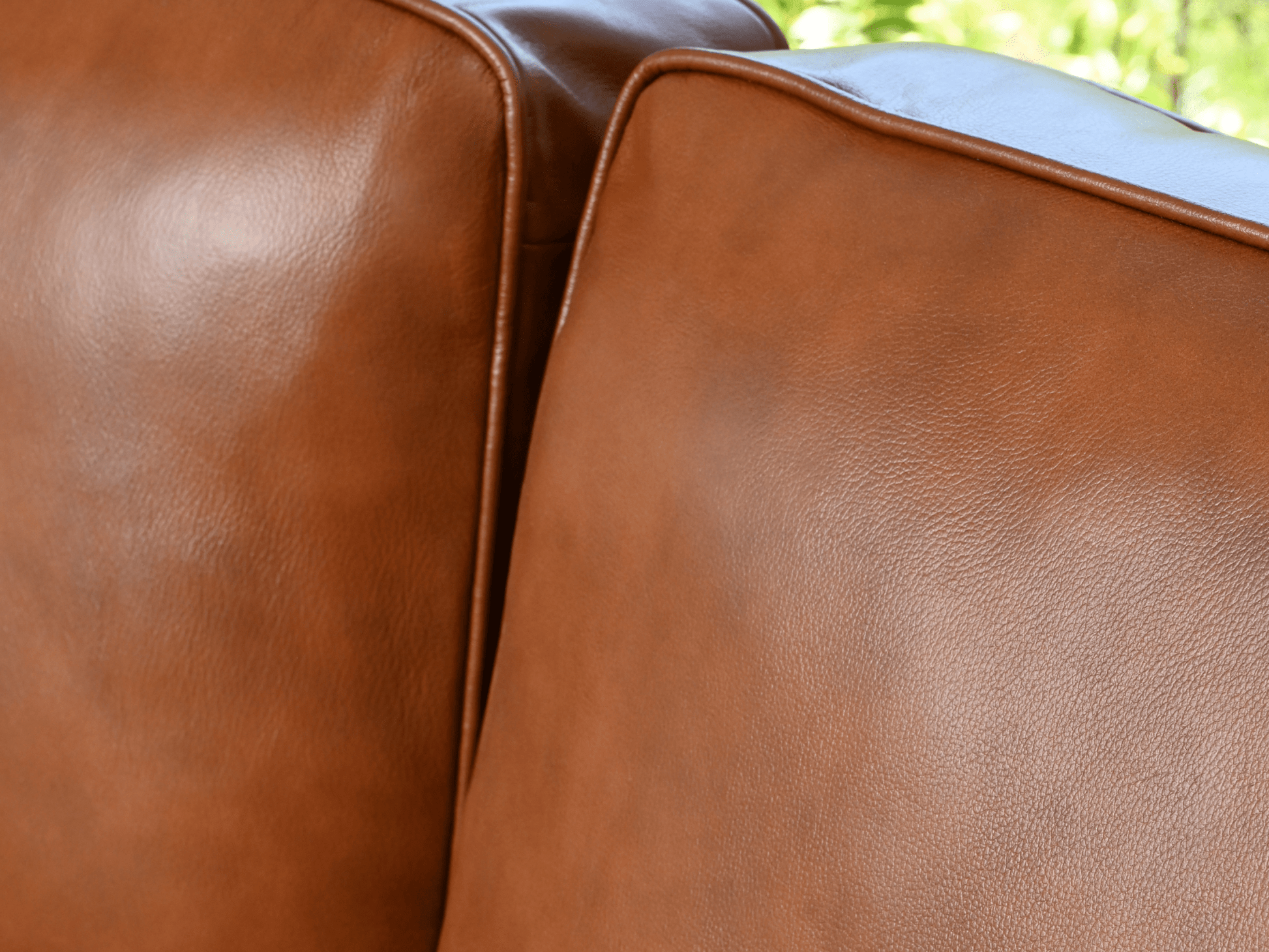 Holloway Mid-Century Leather Sofa - Abbyson - Living Room