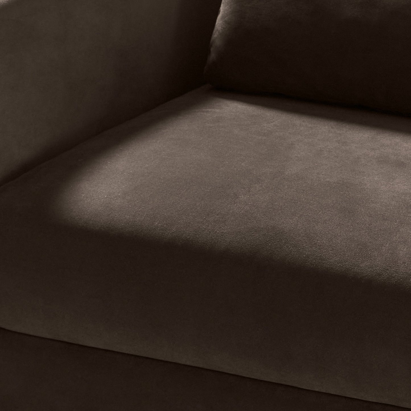 Hudson 5pc Velvet Fabric Modular Sectional - Brown - Abbyson - Living Room