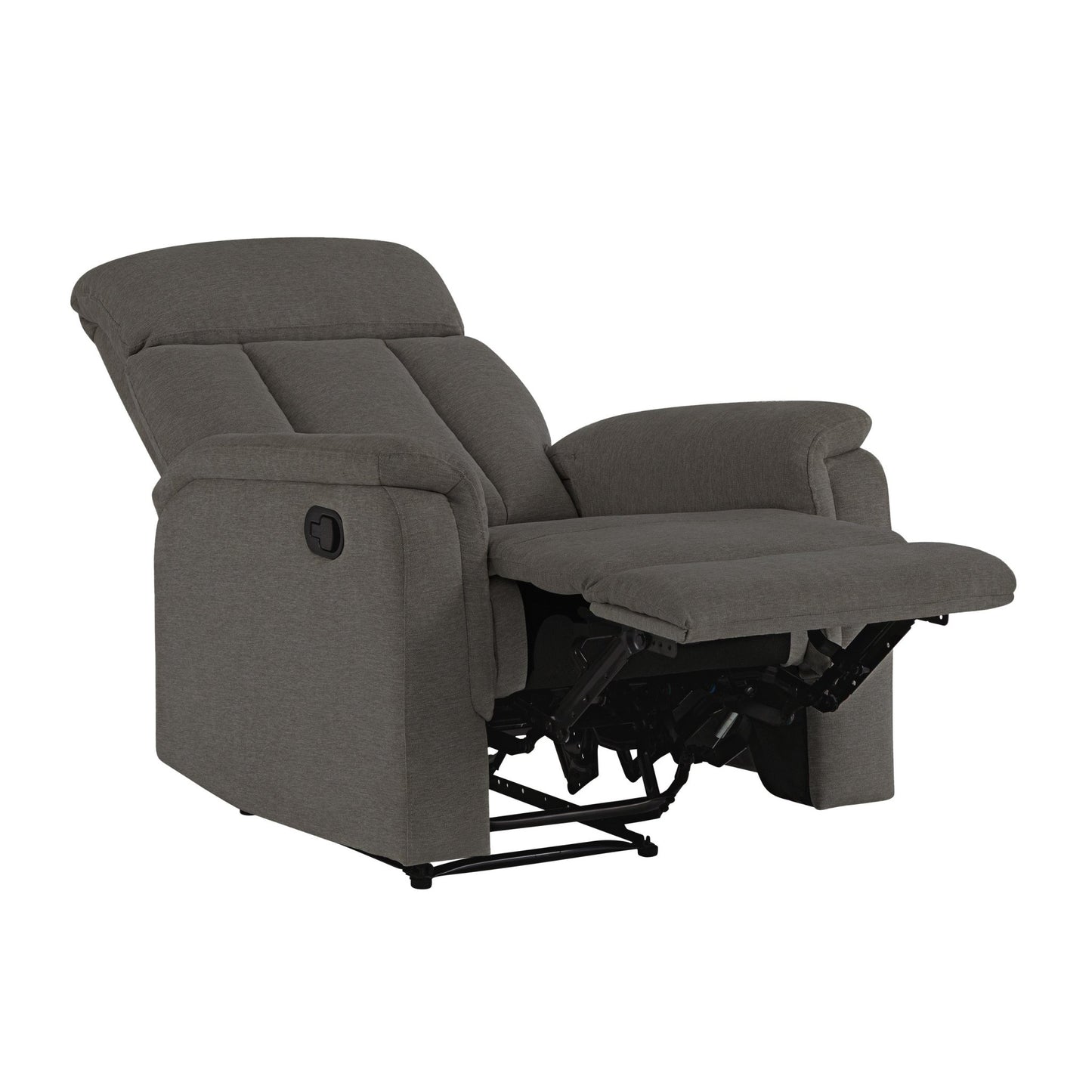 Irving Fabric Manual Recliner - Gray - Abbyson - Chair