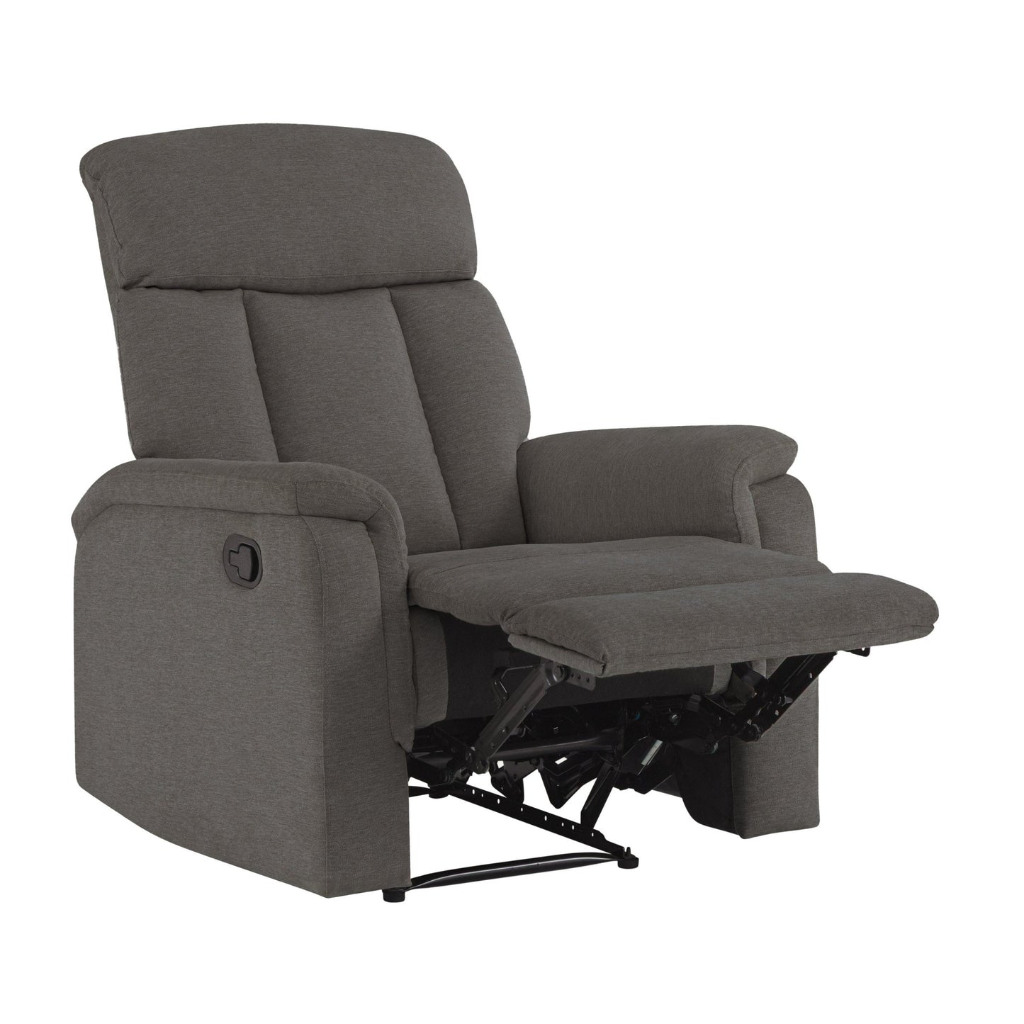 Irving Fabric Manual Recliner - Gray - Abbyson - Chair