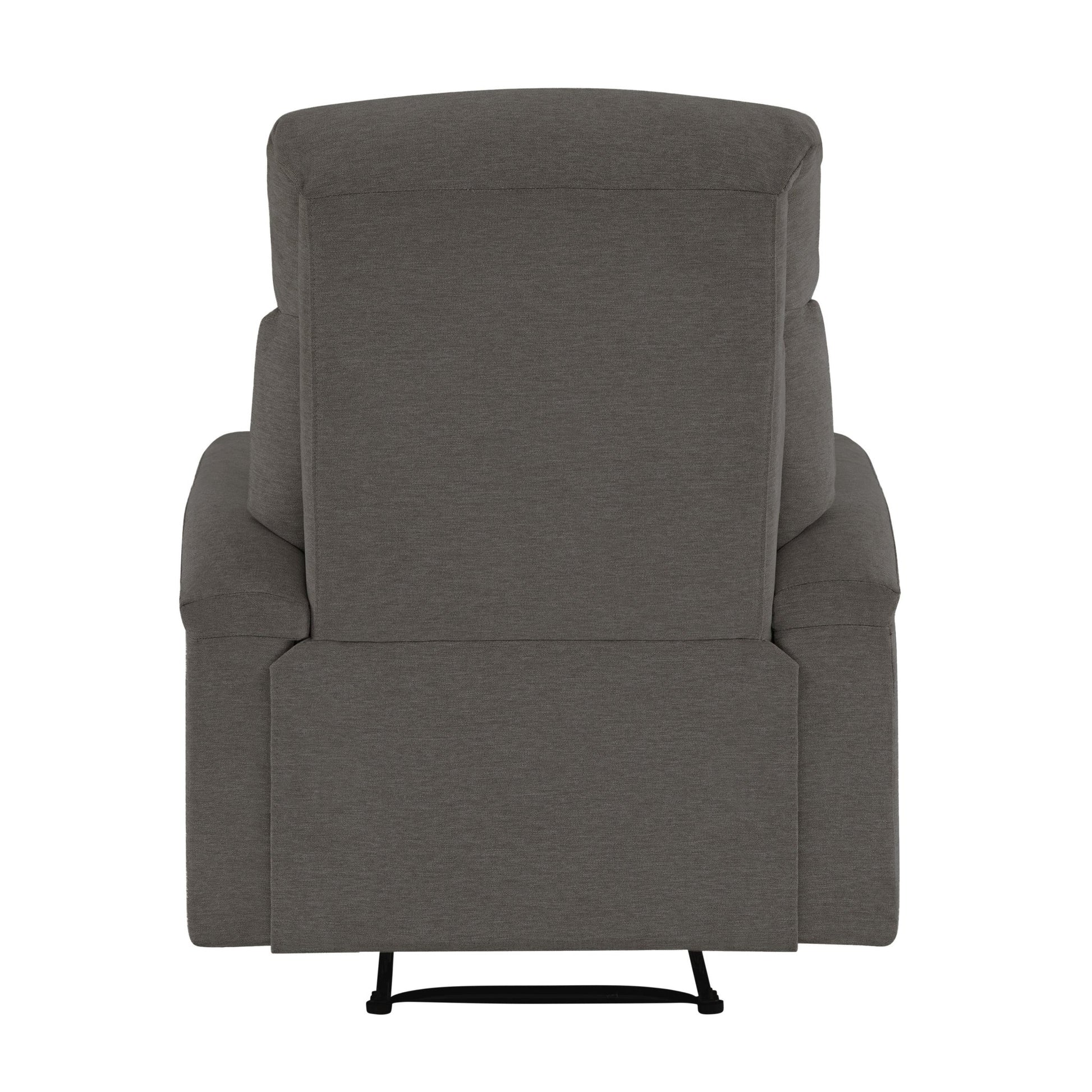 Irving Fabric Manual Recliner - Gray - Abbyson - Chair