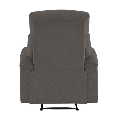 Irving Fabric Manual Recliner - Gray - Abbyson - Chair