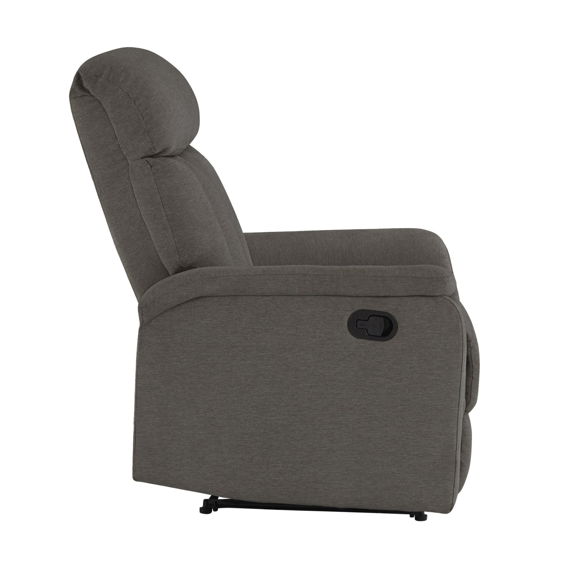 Irving Fabric Manual Recliner - Gray - Abbyson - Chair