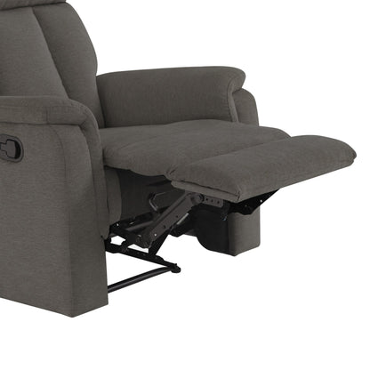 Irving Fabric Manual Recliner - Gray - Abbyson - Chair