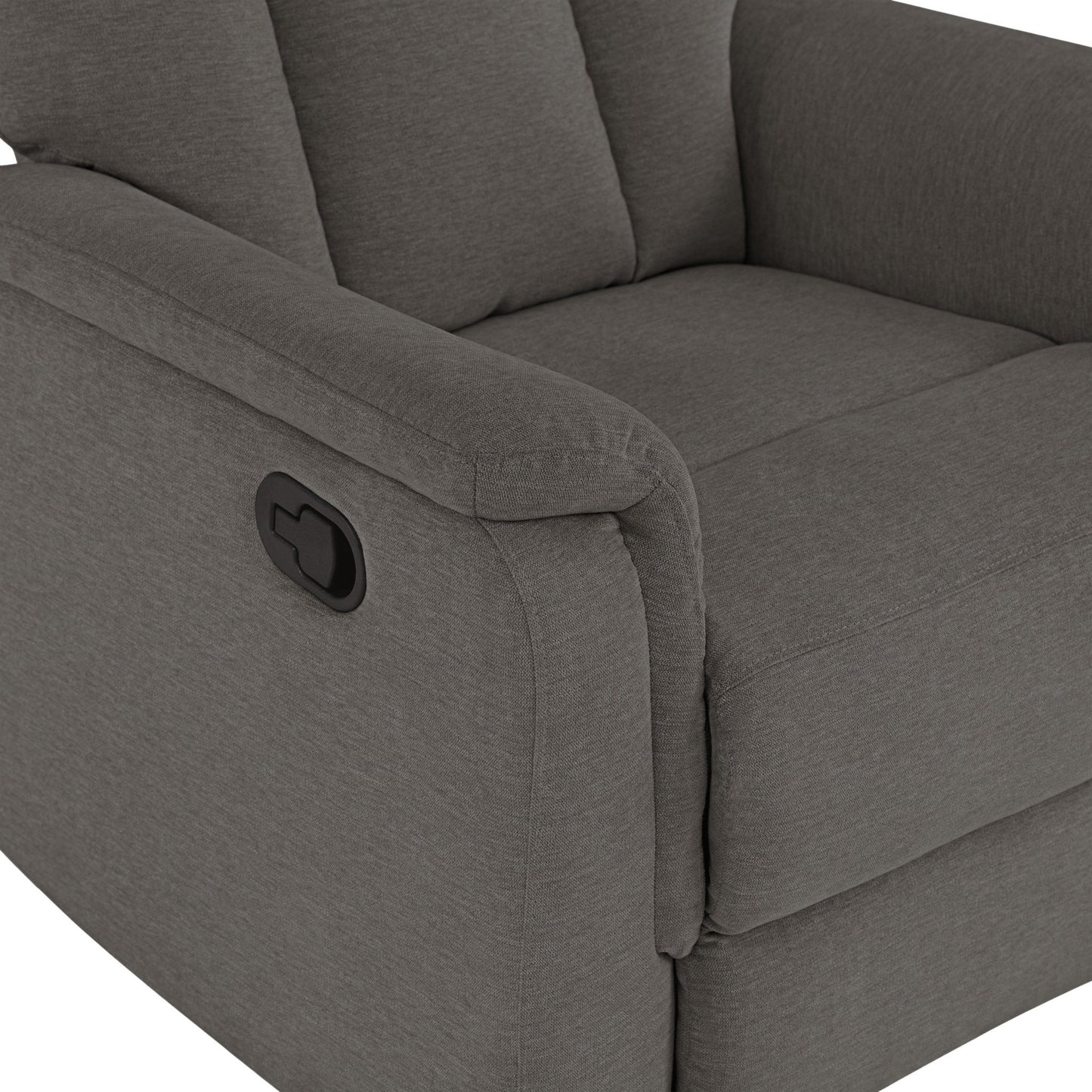 Irving Fabric Manual Recliner - Gray - Abbyson - Chair