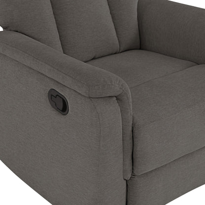 Irving Fabric Manual Recliner - Gray - Abbyson - Chair