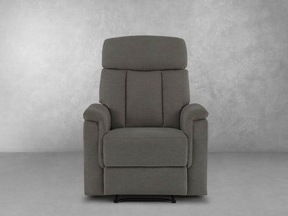 Irving Fabric Manual Recliner - Gray - Abbyson - Chair