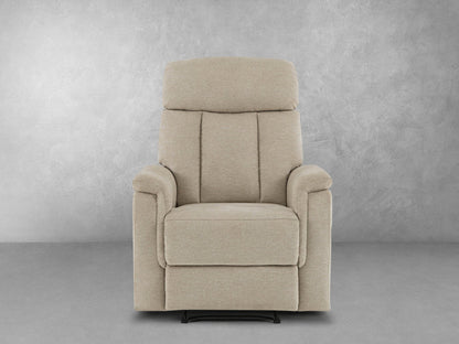 Irving Fabric Manual Recliner - Sand - Abbyson - Chair