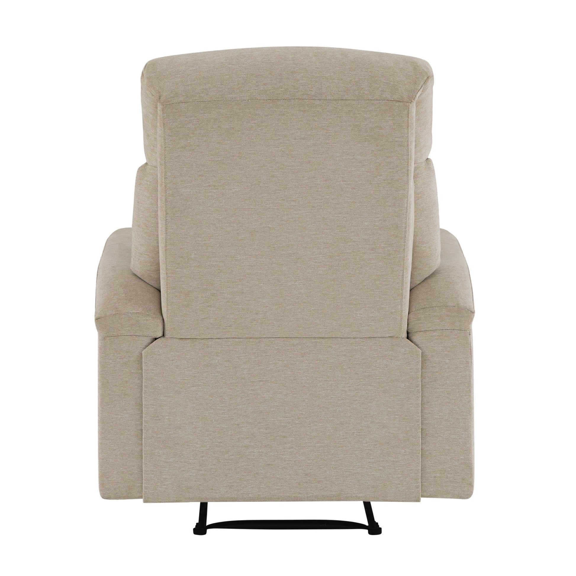 Irving Fabric Manual Recliner - Sand - Abbyson - Chair