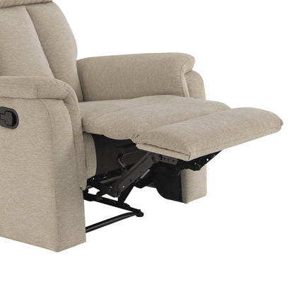 Irving Fabric Manual Recliner - Sand - Abbyson - Chair