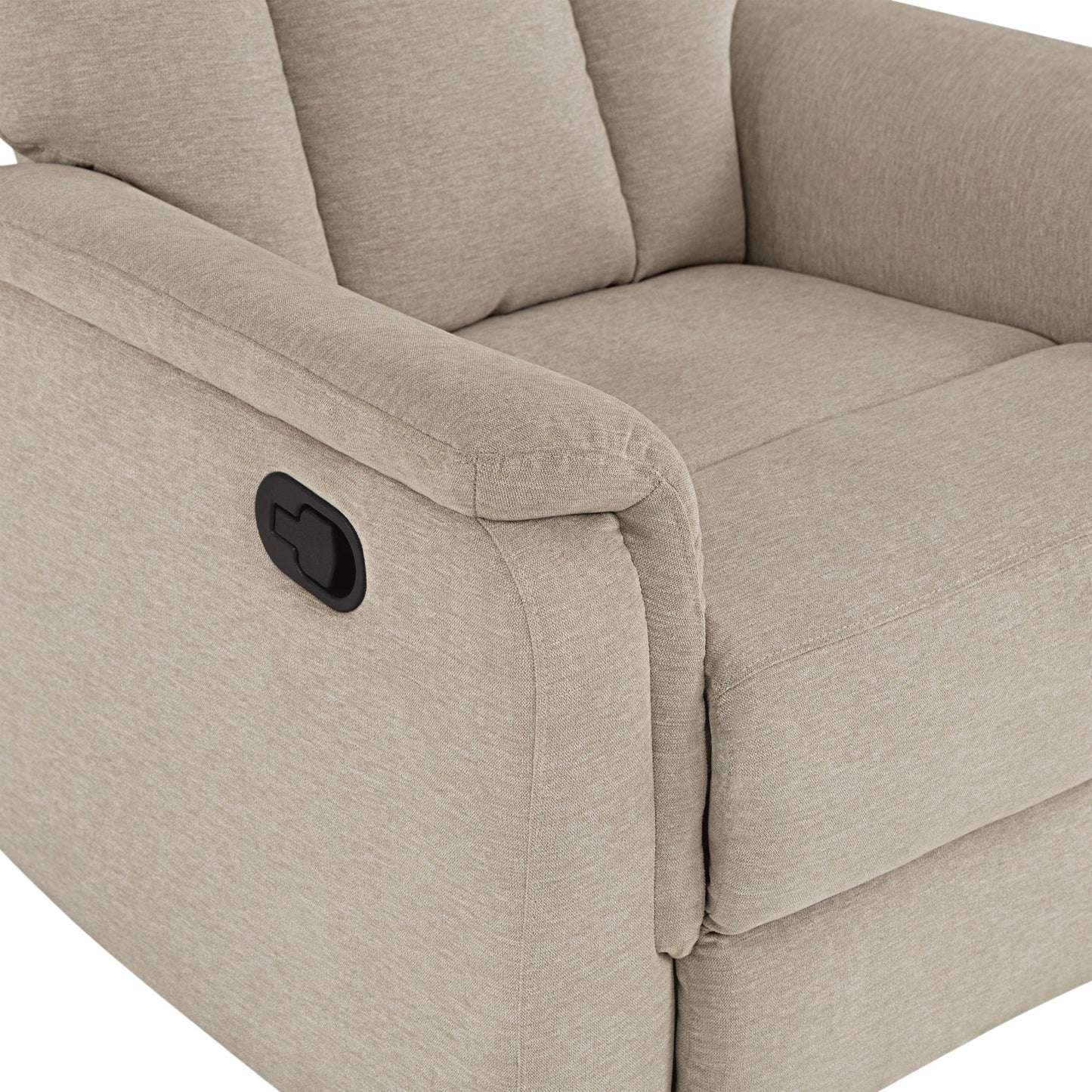 Irving Fabric Manual Recliner - Sand - Abbyson - Chair