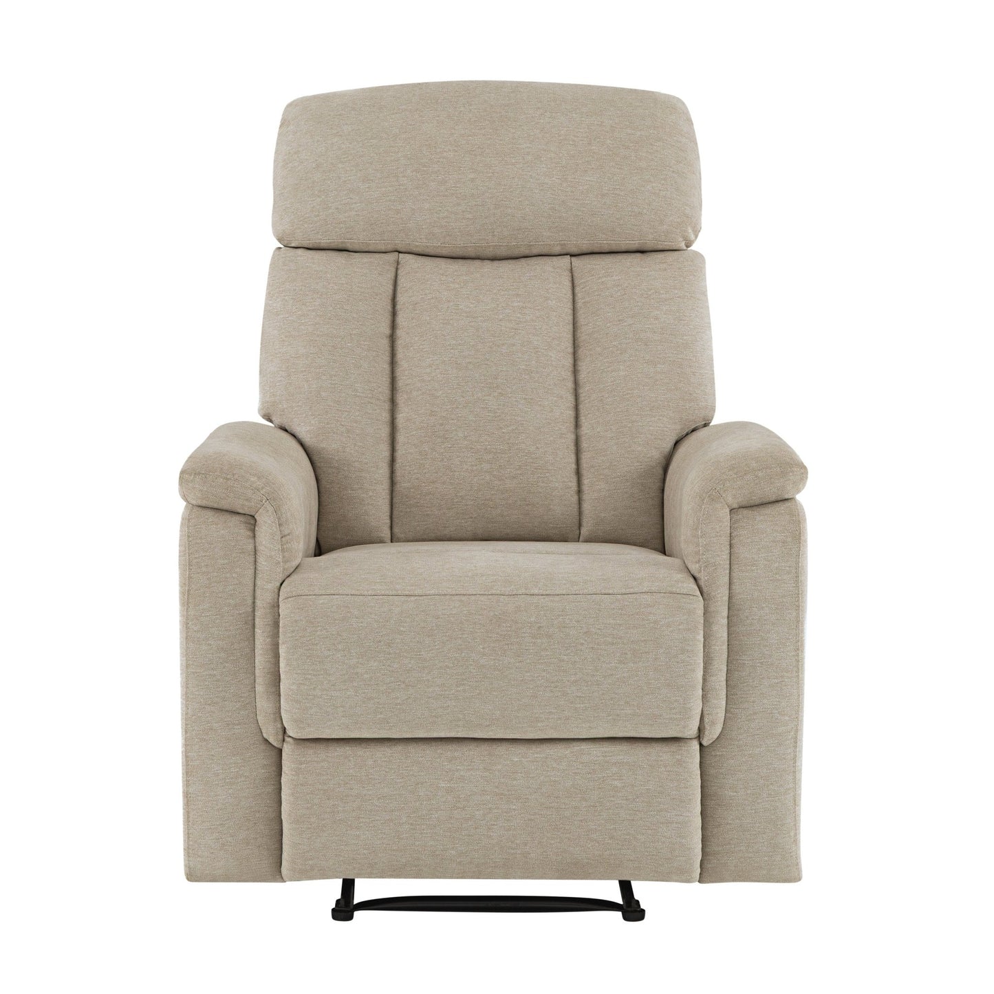 Irving Fabric Manual Recliner - Sand - Abbyson - Chair