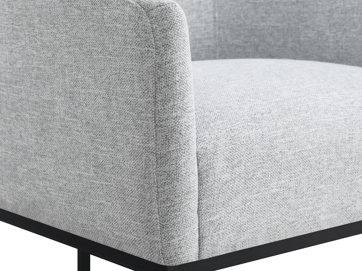 Jace Upholstered Bar Stool - Light Gray - Abbyson - Dining Room