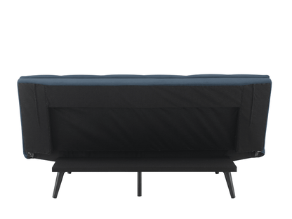 Jaden Convertible Fabric Sofa - Dark Blue - Abbyson - Living Room