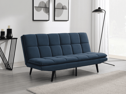 Jaden Convertible Fabric Sofa - Dark Blue - Abbyson - Living Room