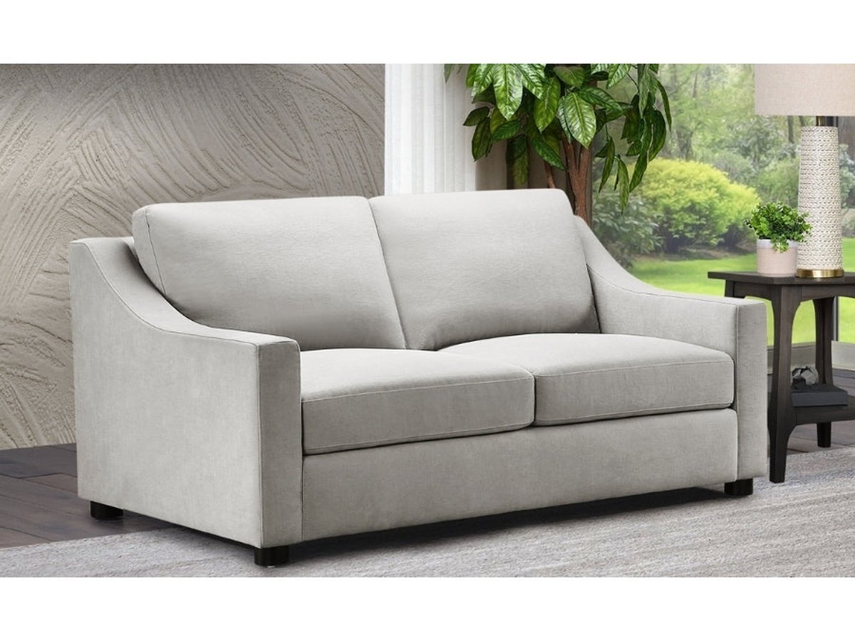 Larissa Fabric Loveseat - Gray - Abbyson - Living Room