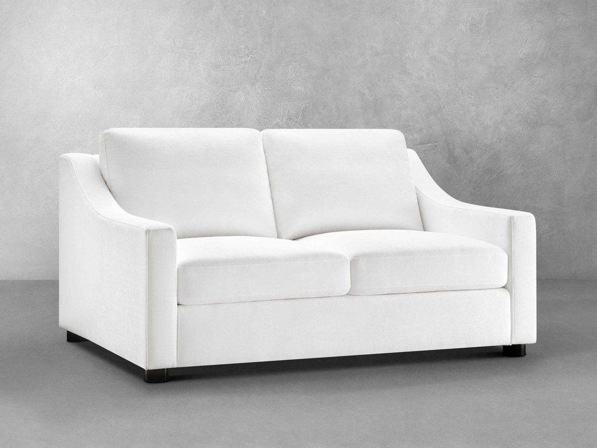 Larissa Fabric Loveseat - White - Abbyson - Living Room
